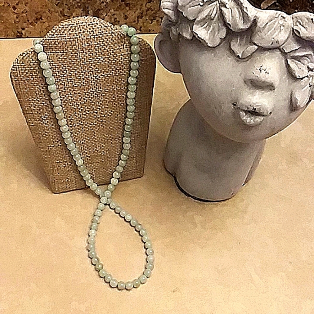 Petite Jade Bead Necklace
